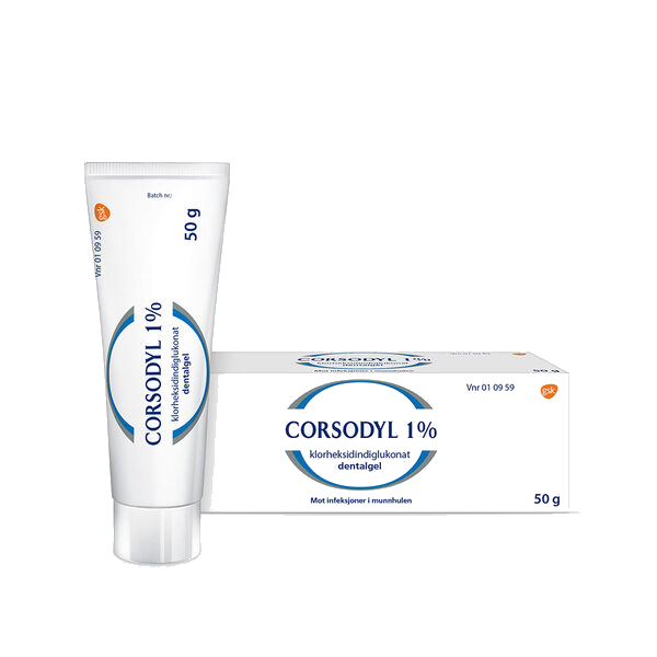 Corsodyl dental gel 1% 50g