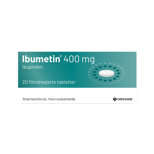 Ibumetin tabletter 400 mg 20 stk