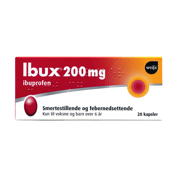 Ibux kapsler 200 mg 20 stk