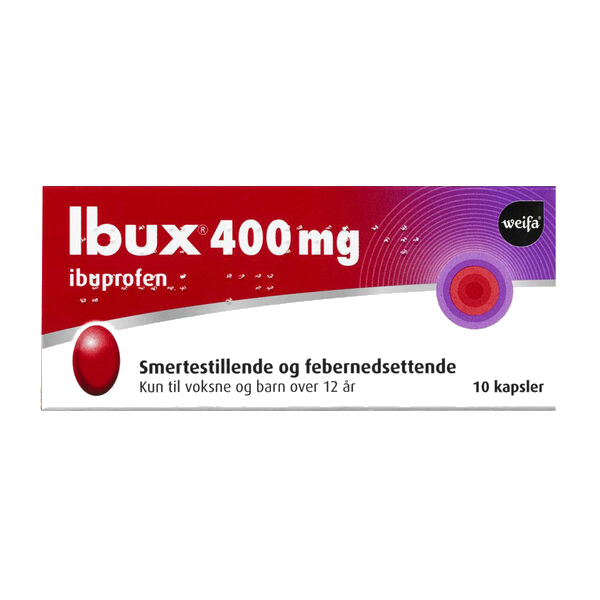 Ibux kapsler 400 mg 10 stk