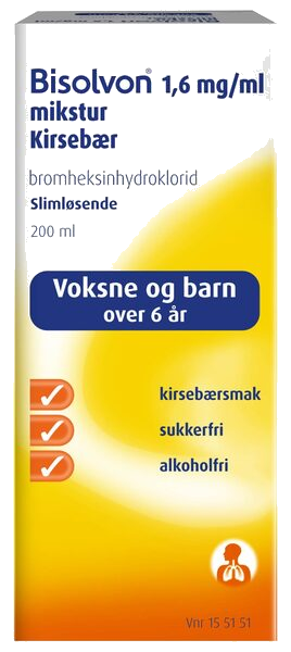 Bisolvon mikst 1,6mg/ml kirsebær 200 ml