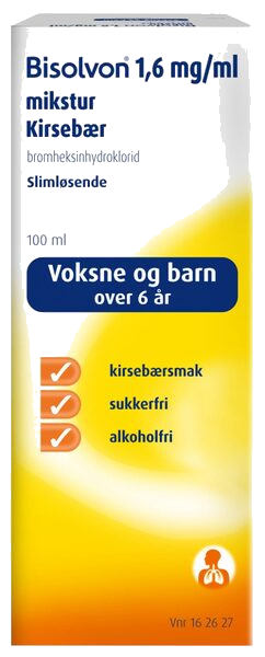 Bisolvon mikst 1,6mg/ml kirsebær 100 ml