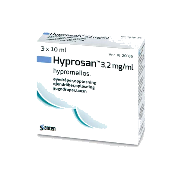 Hyprosan Øyedr 3,2 mg/ ml 3X10 ml