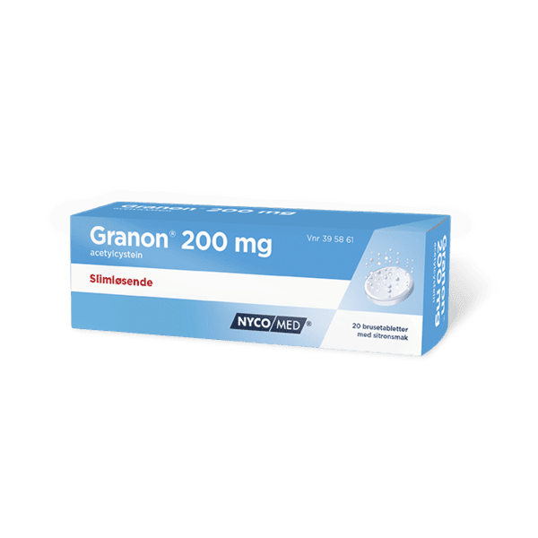 Granon brusetabletter 200 mg 20 stk
