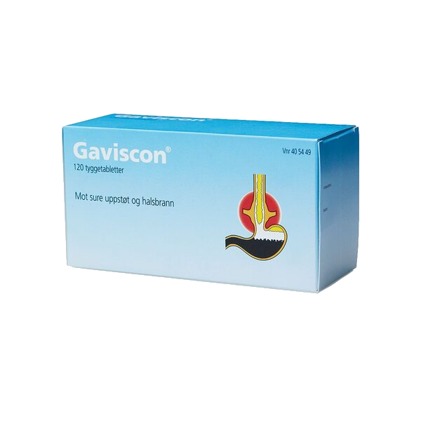 Gaviscon tyggetabletter 120 stk