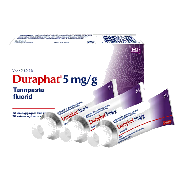 Duraphat 5 mg/g tannpasta 3x51 gram