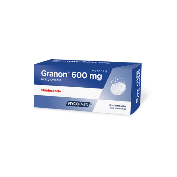 Granon brusetabletter 600 mg 10 stk