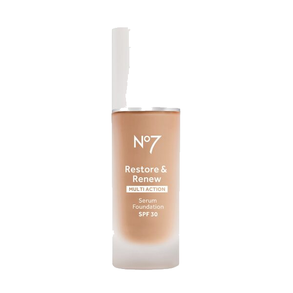 No7 Restore & Renew Foundation SPF30 30ml, Warm Beige