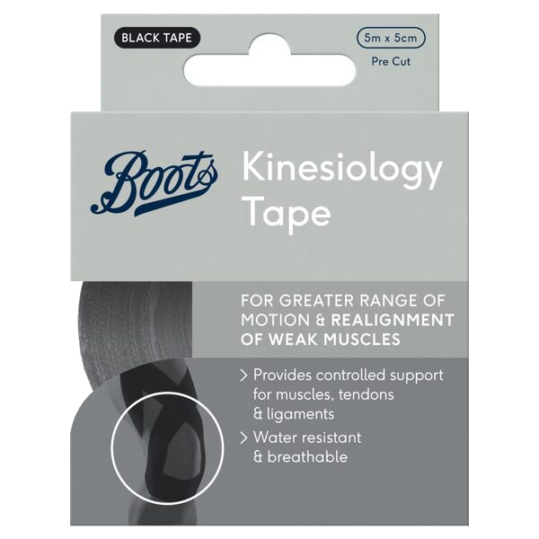 Boots Kinesiology Tape Svart