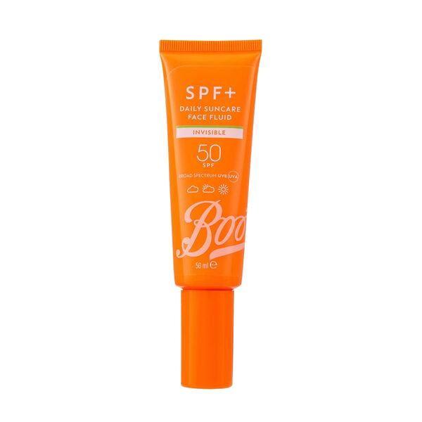 Boots SPF+ Face Fluid solkrem til ansikt SPF50