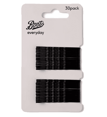 Boots Hair Grips Svart 30stk