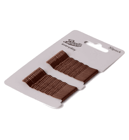 Boots Hair Grips Brun 30stk