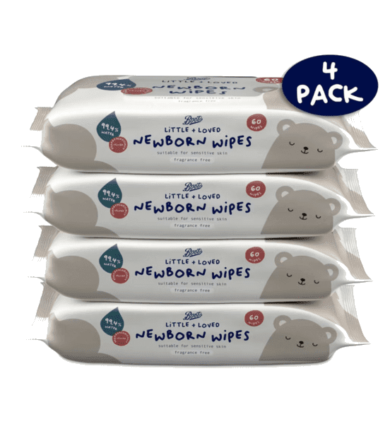 Boots New Born Baby Våtservietter 60x4pk