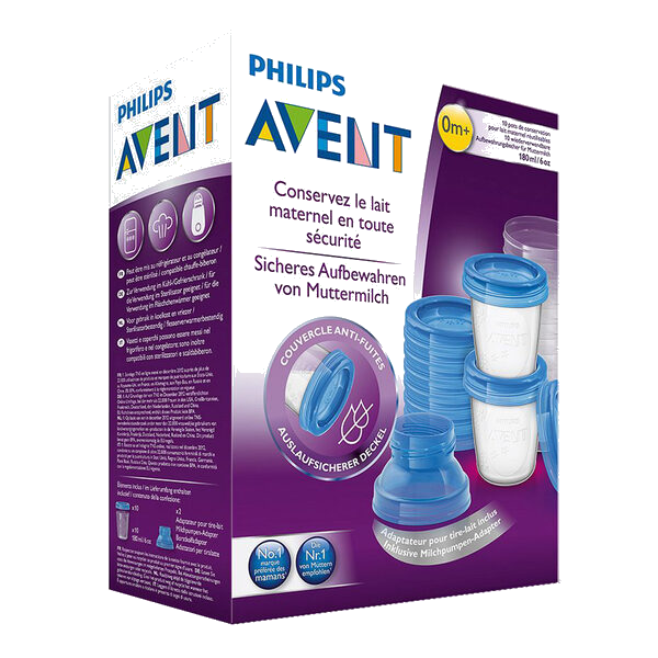 Philips Avent Via beger med adapter 10 stk