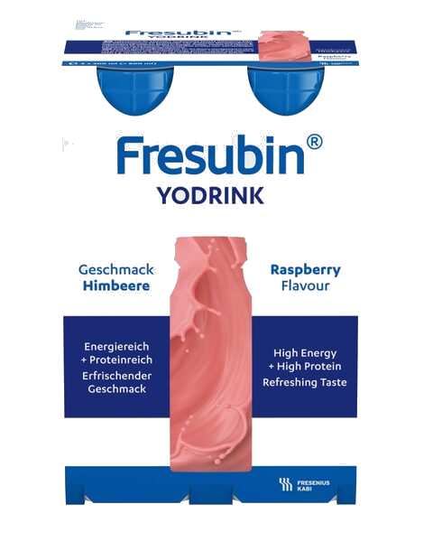 Fresubin YoDrink Næringsdrikk Bringebær 4X200 ml