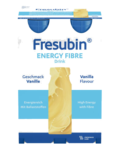 Fresubin Energy Fiber Drink Næringsdrikk Vanilje 4X200 ml