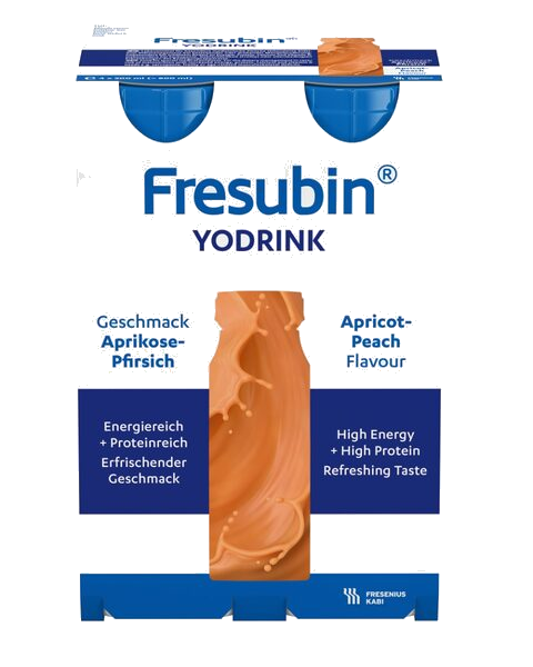 Fresubin YoDrink Næringsdrikk Aprikos-Fersken 4X200 ml