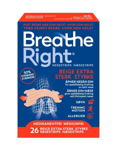 Breathe Right Extra Strength Beige 26 stk