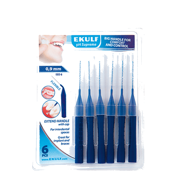 Ekulf pH Supreme Mellombørste 0.9MM