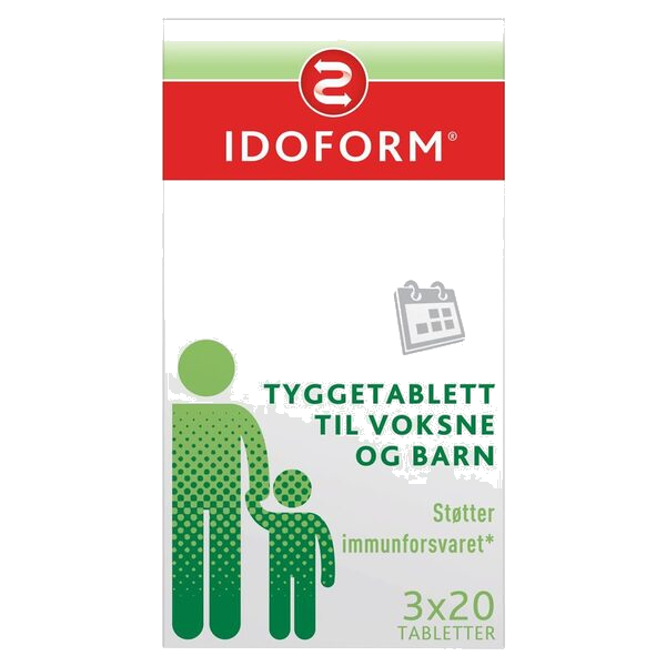 Idoform melkesyrebakterier tyggetabletter 3x20 stk