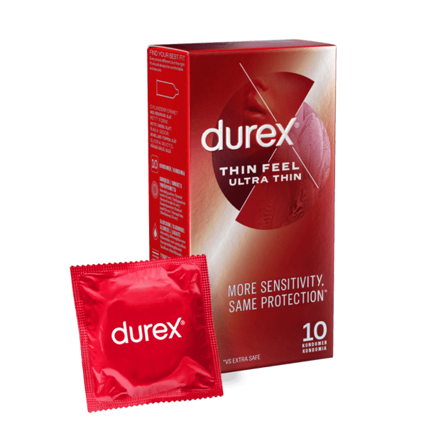 Durex Feel Ultra Thin Kondom 10 stk