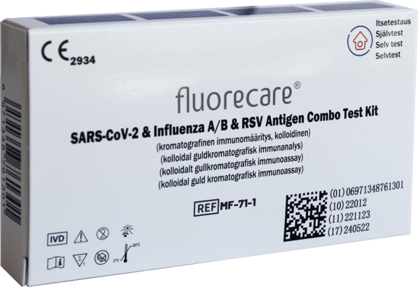 Fluorecare 4 i 1 kombinasjonstest for covid-19, influensa A/B og RS-virus