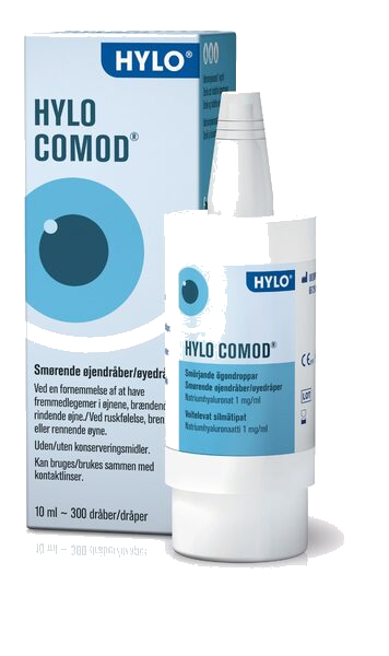 Hylo-Comod Øyedråper U/Kons 10 ml