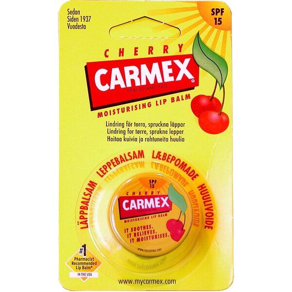 Carmex Cherry Lip Krukke F15 7,5G