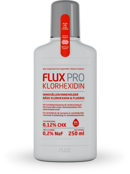 Flux Munnskyll med klorhexidin (0,12%) og fluor (0,2 %NaF) 250 ml