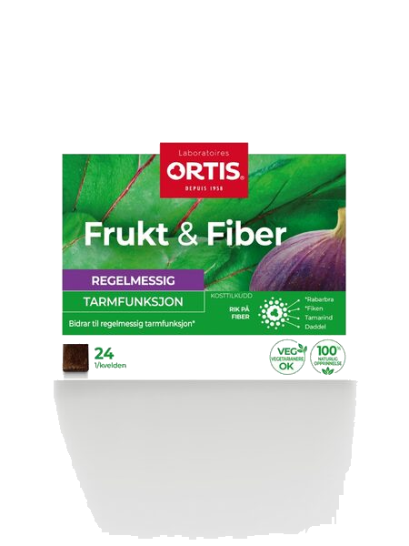 Frukt & Fiber Terninger tyggetabletter 24 stk