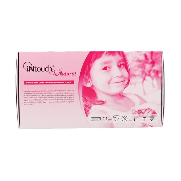 Intouch Hanske Latex Steril M 50Par