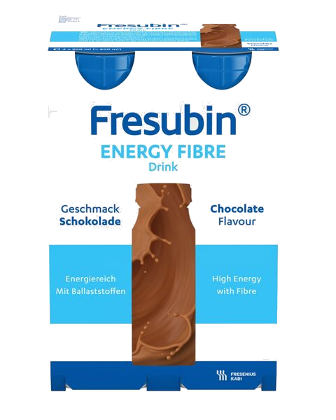 Fresubin Energy Fibre Drink Næringsdrikk Sjokolade 4X200 ml