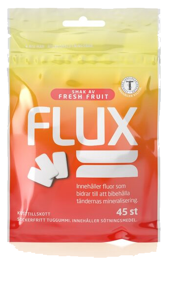 FLUX Fresh Fruit Tyggegummi Pose 45stk