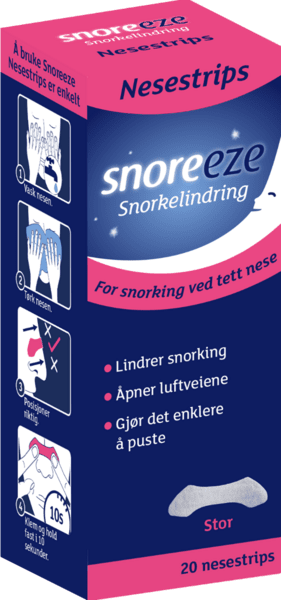 Snoreeze Nesestrips Stor 20 strips