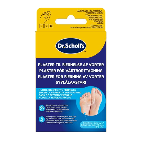 Dr. Scholl's Plaster for fjerning av vorter