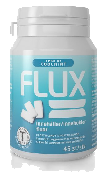 FLUX Coolmint Tyggegummi Boks 45stk